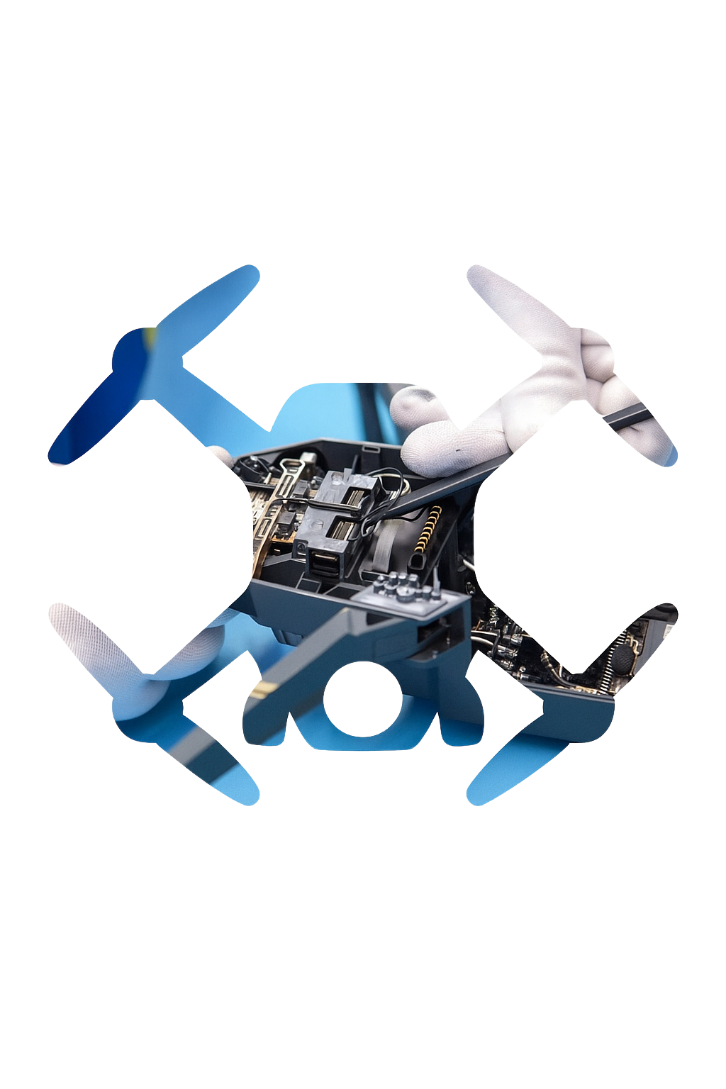 a close up of a drone